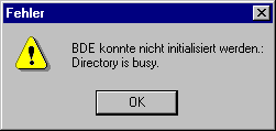 Directory is busy